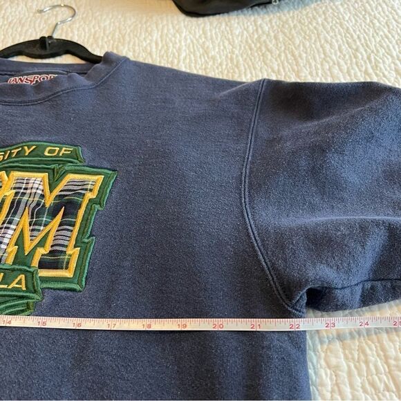 ✨ Vintage Jansport University of Missouri Rolla Mom Blue Sweatshirt Large - Picture 9 of 10